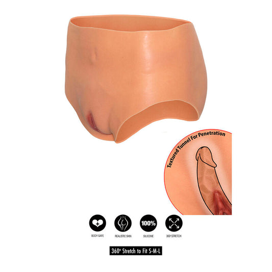 DESEJO OCULTO - ALTER EGO VAGINA ABERTA CUECA DE CINTURA ALTA NUDE