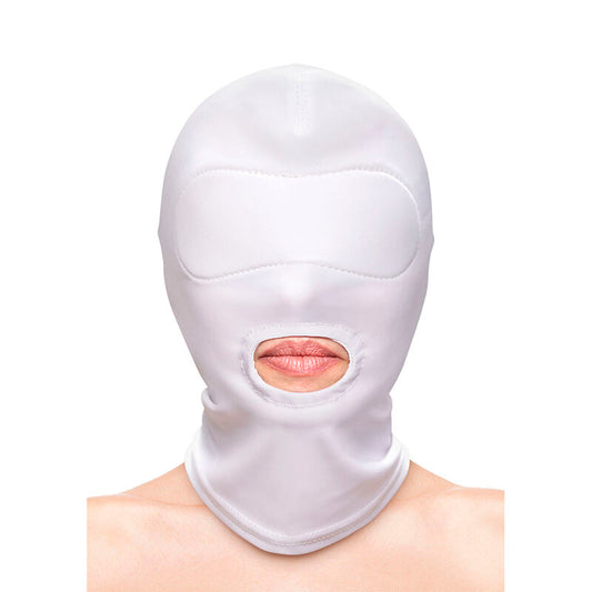 NS NOVELTIES - FETISH & FASHION WHITE NYLON MOUTH HOOD