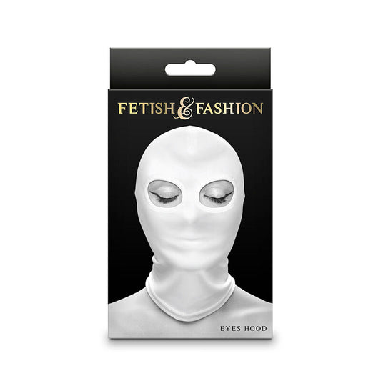 NS NOVELTIES - FETICHE & MODA BALACLAVA DE NYLON BRANCO PARA OS OLHOS