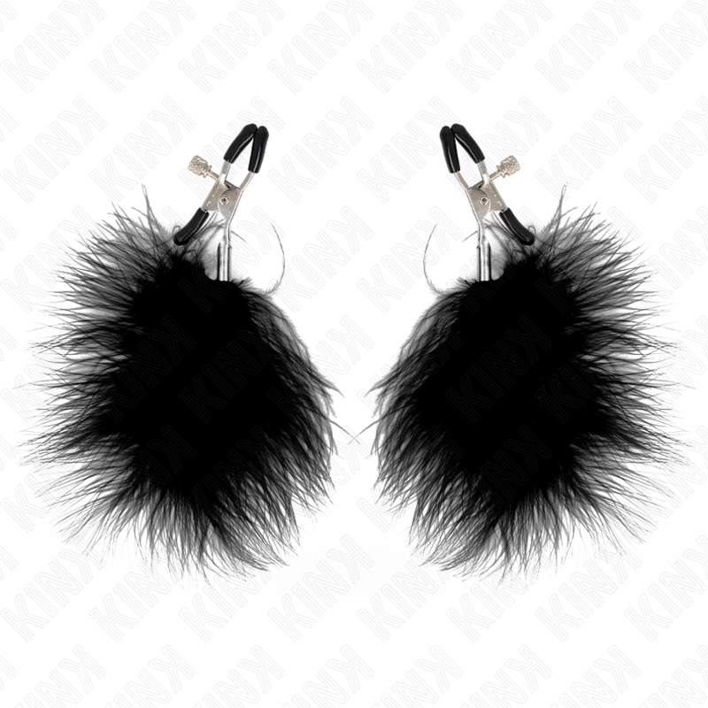 KINK - METON FEATHER CLAMP BLACK 7 CM