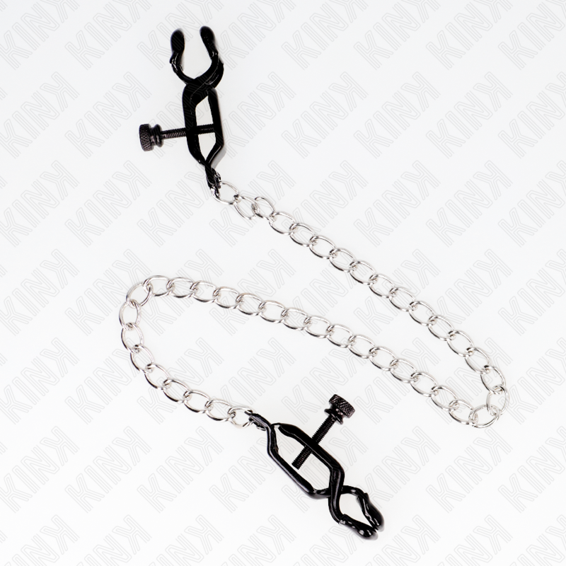KINK - 30 CM SILVER FLAT CHAIN TAMELON CLAMPS