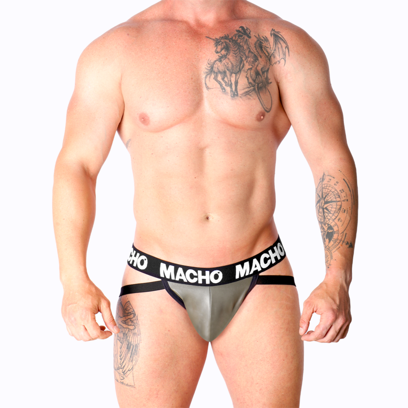 MACHO - MX27GR JOCK CUERO CINZENTO BEIGE XL