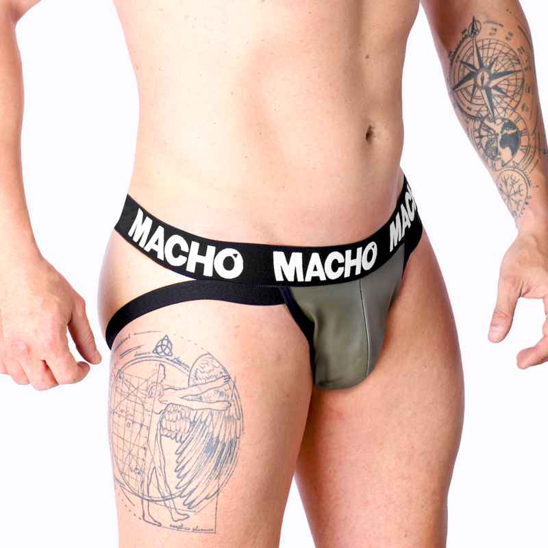 MACHO - MX27GR JOCK CUERO CINZENTO BEIGE XL