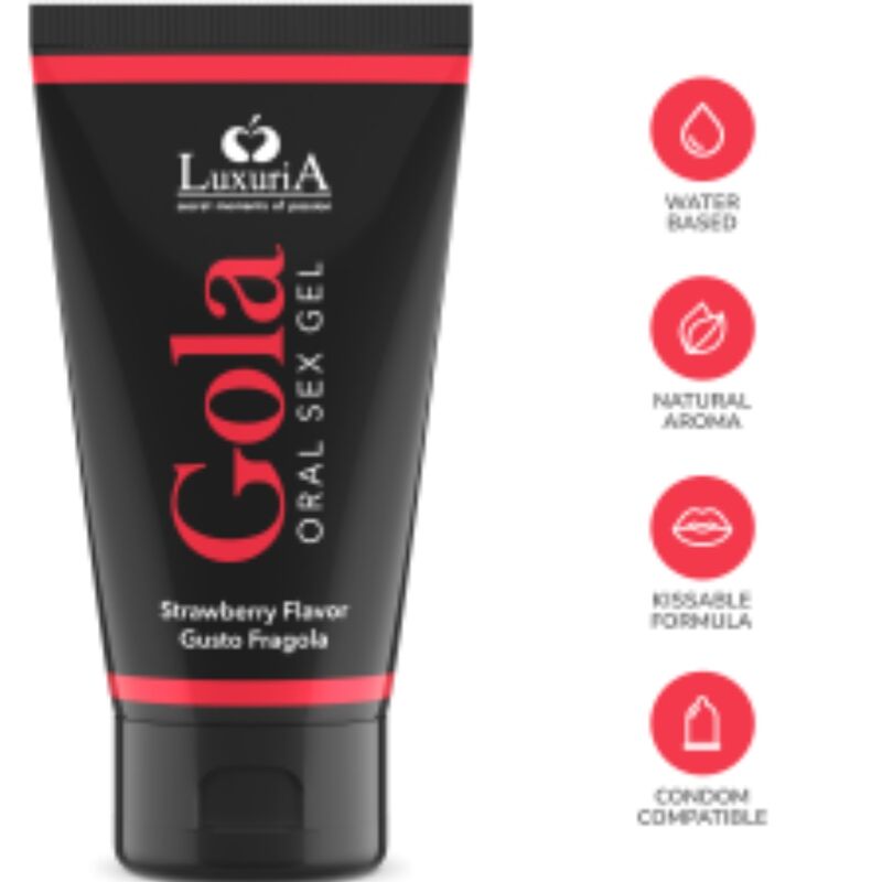 INTIMATELINE LUXURIA - STRAWBERRY FLAVOR ORAL SEX GEL 50 ML