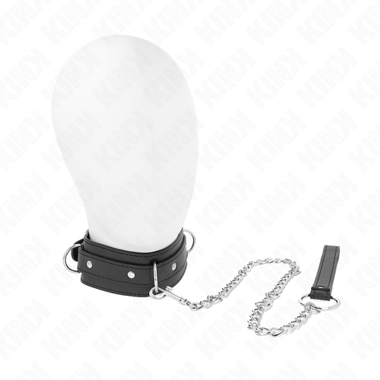 KINK - COLEIRA COM GUIA 65 CM 3 ARGOLAS MODELO 1 AJUSTÁVEL 38-49 CM X 5 CM