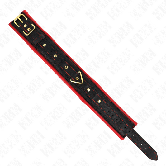 KINK - COLEIRA AJUSTÁVEL DE TECIDO LISO COM GUIA 33-48 CM X 5,7 CM