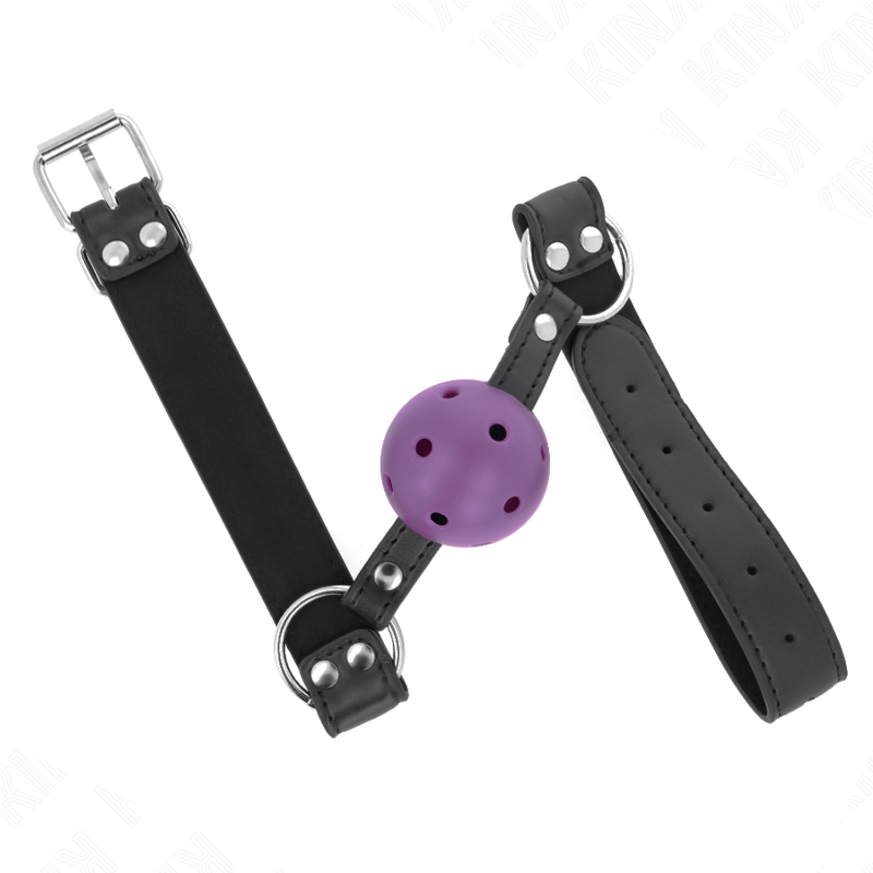 KINK - 4 CM BREATHABLE BALL BAG WITH DOUBLE RIVET PURPLE 62.5 x 2.5 CM ADJUSTABLE 42-58 CM
