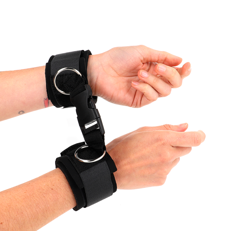 KINK - Adjustable Black Neoprene Wrist Support with Fasteners and Buckles 22-34 cm
