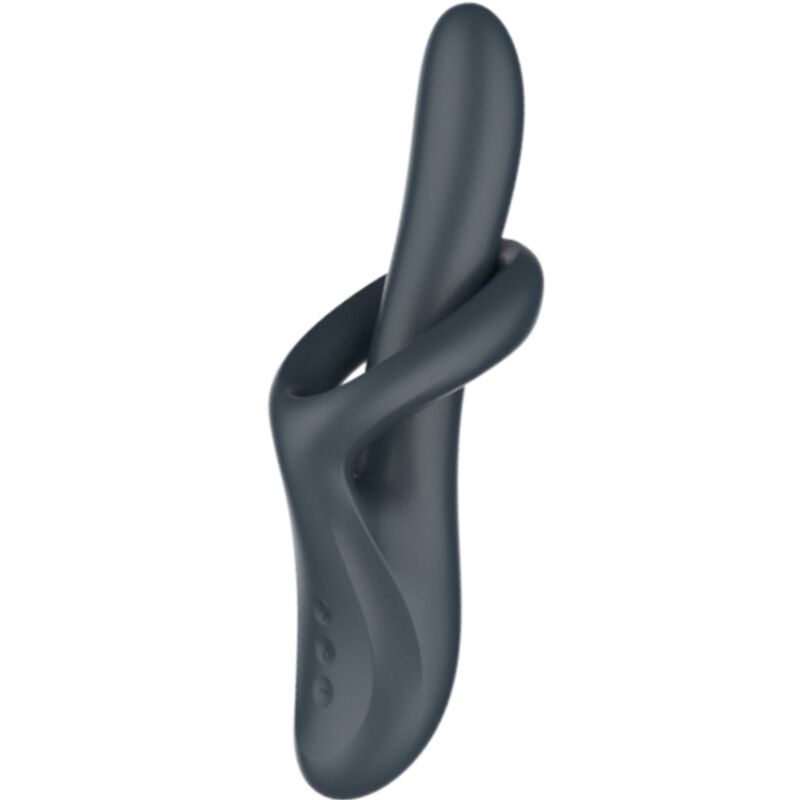 SATISFYER - HEAT FLEX 4 VIBRADOR EFEITO TÉRMICO 12 VIBRAÇÕES CINZA