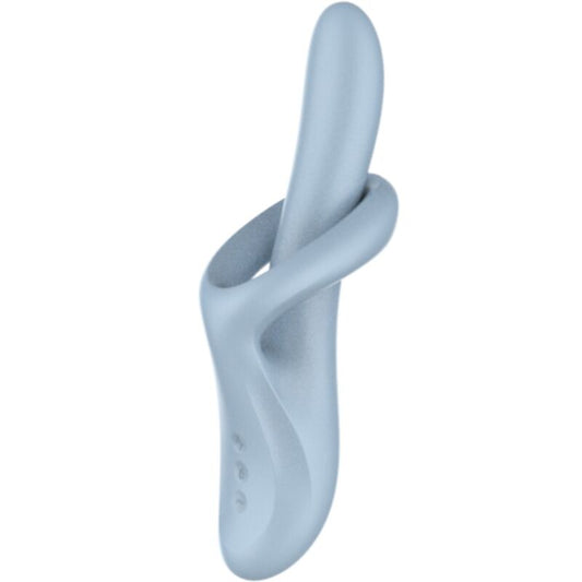 SATISFYER - HEAT FLEX 4 VIBRADOR EFEITO QUENTE 12 VIBRAÇÕES AZUL