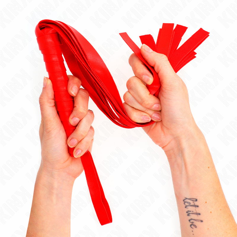 KINK - Chicote de cauda larga vermelho 48,5 cm