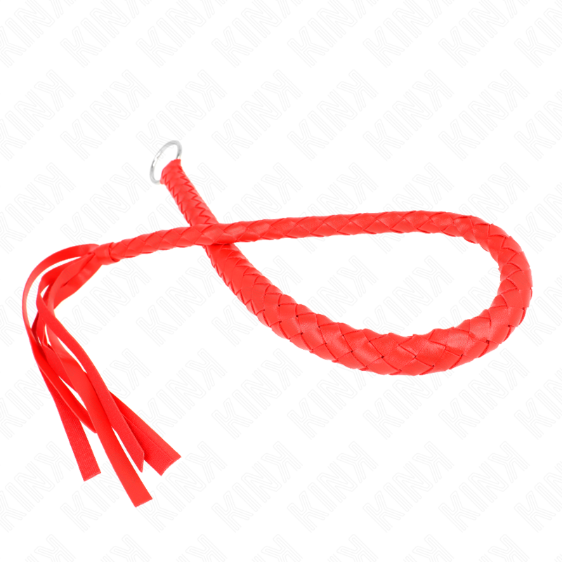 KINK - SNAKE WHIP WITH RED RING 65 CM