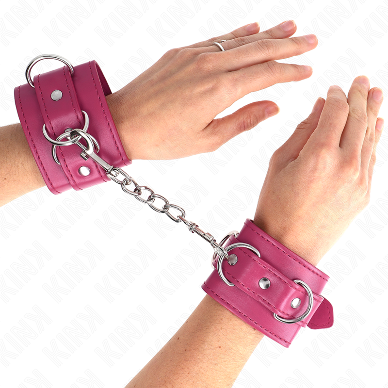 KINK - 3 ADJUSTABLE PINK WRISTWRAPS 17.5-25 CM X 6 CM