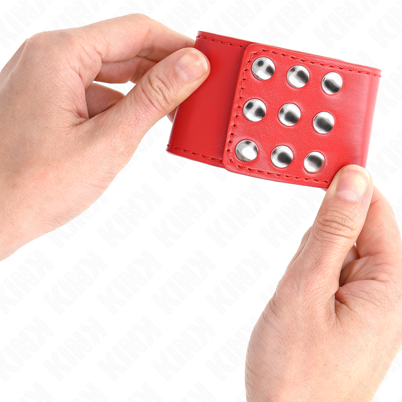 KINK - WRIST REST WITH ADJUSTABLE RED SNAP 19-24 CM X 5.5 CM