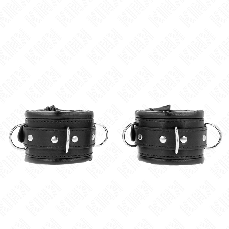 KINK - APOIO DE PULSO PARA SERVIÇO PESADO FORRADO COM PELE PRETA AJUSTÁVEL 20-30 CM X 6 CM