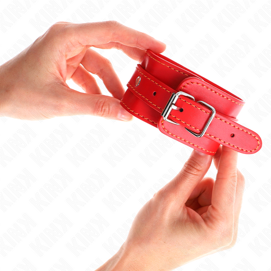 KINK - RED ADJUSTABLE THIN WRISTWEAR 21-33 CM
