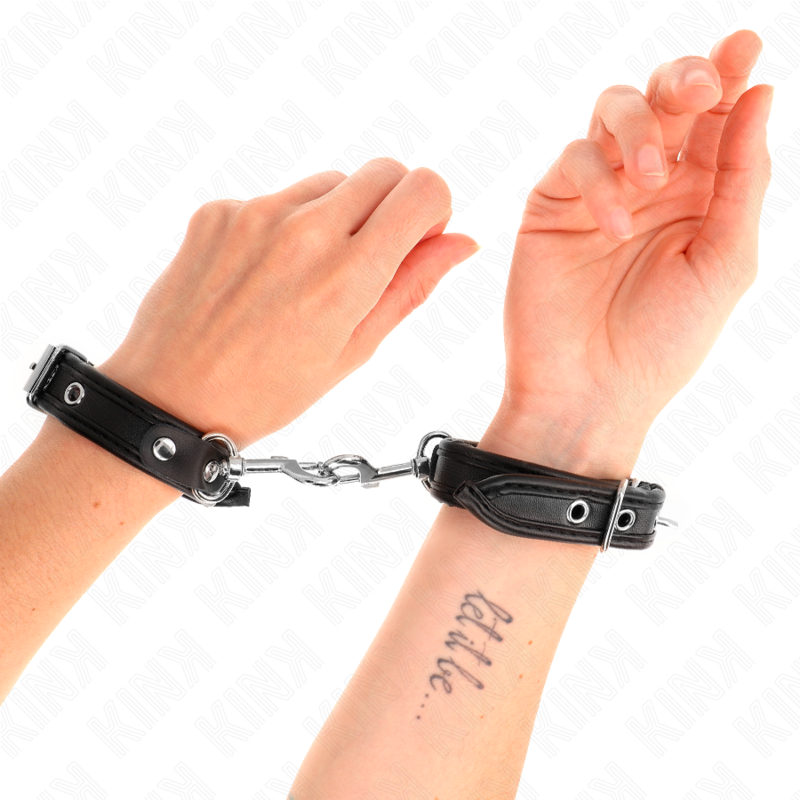 KINK - MINI BLACK BRACELETS WITH ADJUSTABLE STUDS 16-22 CM X 2 CM