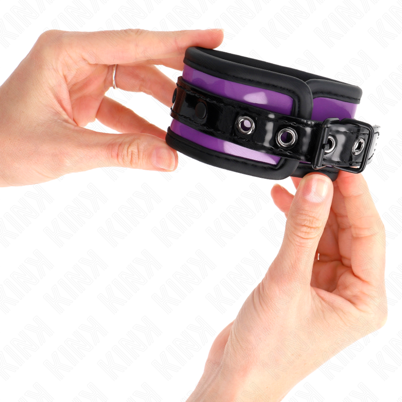 KINK - Suporte de pulso ajustável em neoprene roxo claro 21-28 cm x 5 cm