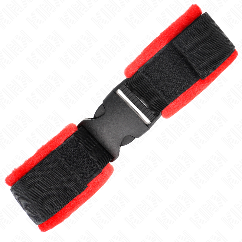 KINK - PULSO DE NYLON PRETO COM GANCHO E LAÇO MODELO 1 AJUSTÁVEL 25-35 CM X 6 CM
