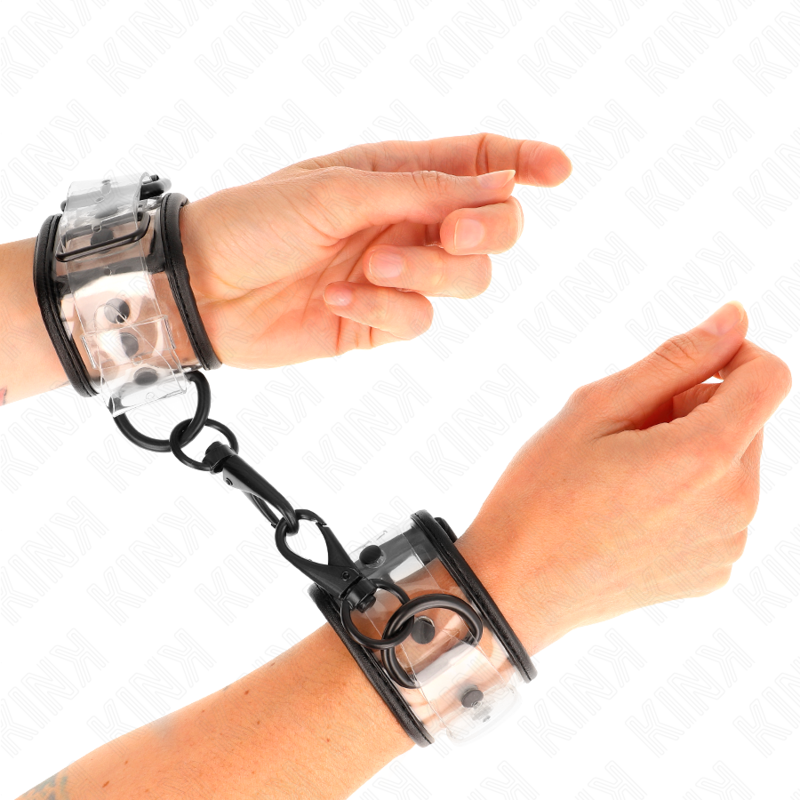 KINK - ADJUSTABLE TRANSPARENT CUFFS 18-30 CM X 5.5 CM