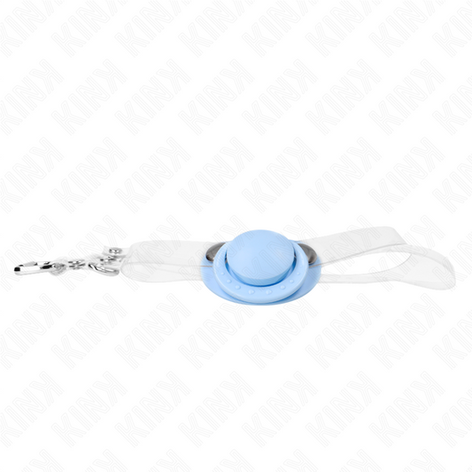 KINK - LIGHT BLUE PACIFIER GAG 5.5 x 4 CM ADJUSTABLE 43-60 CM
