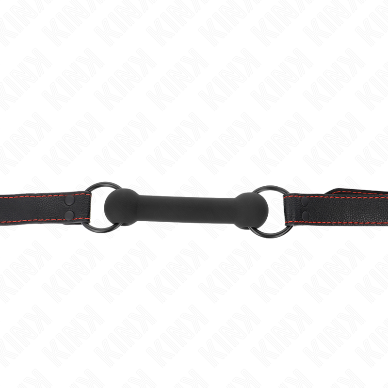 KINK - BONE BAG COM ALÇA DE COURO PRETA AJUSTÁVEL 41-57 CM