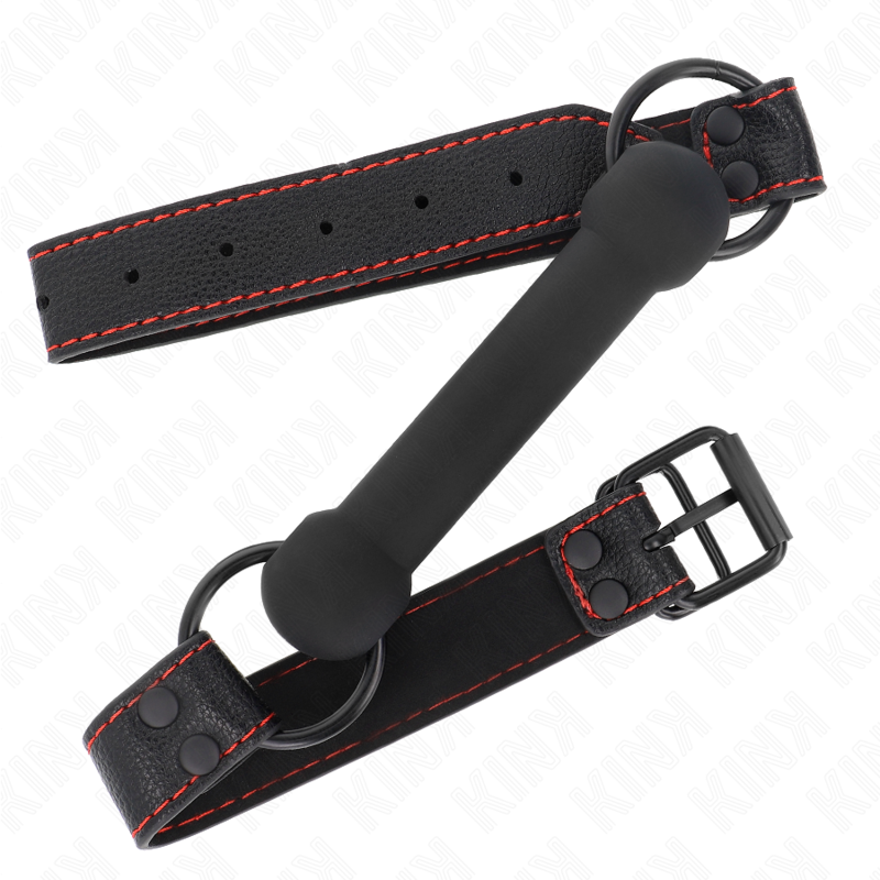 KINK - BONE BAG COM ALÇA DE COURO PRETA AJUSTÁVEL 41-57 CM