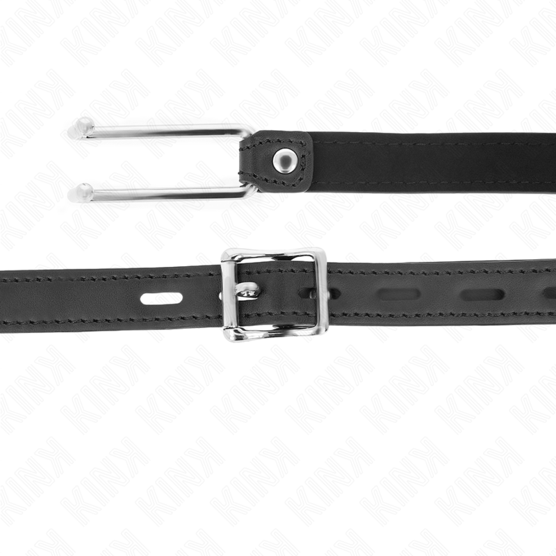 KINK - GANCHO DE METAL DE 11,5 CM COM ALÇA DE COURO AJUSTÁVEL 39-58 CM X 2 CM