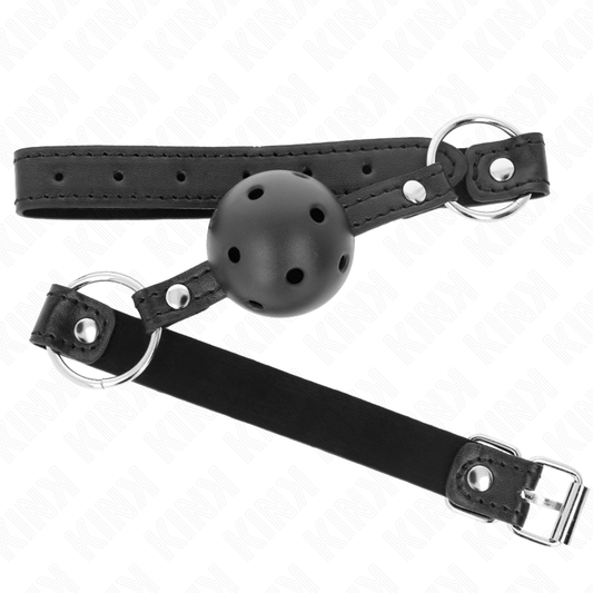 KINK - HARD HOLLOW BLACK BALL 4.5 CM GAG MODEL 1 63.5 X 2 CM