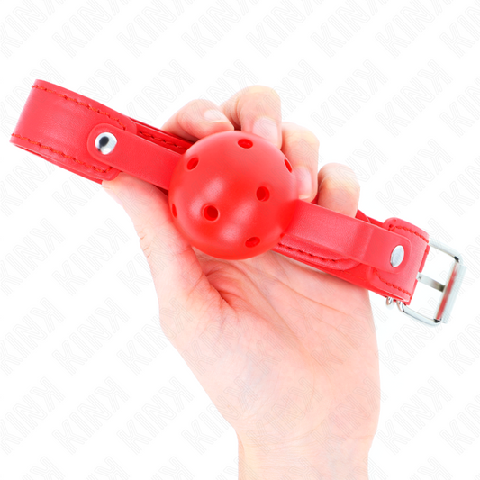 KINK - RED BREATHABLE BALL 4.5 CM BAG 65 x 2.5 CM