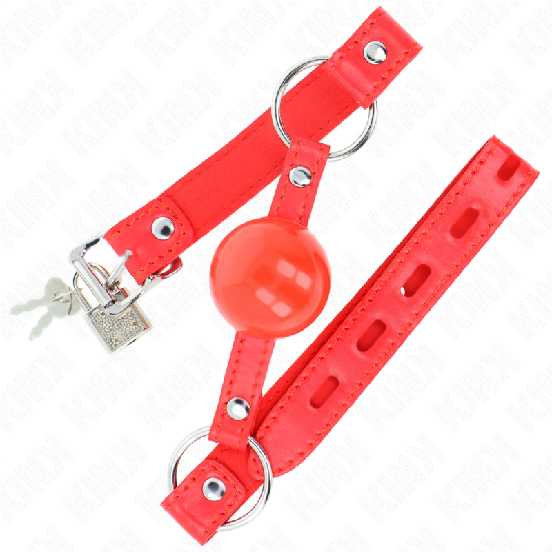 KINK - TPE BALL GAG 4 CM WITH ROJO LOCK 60 x 2 CM
