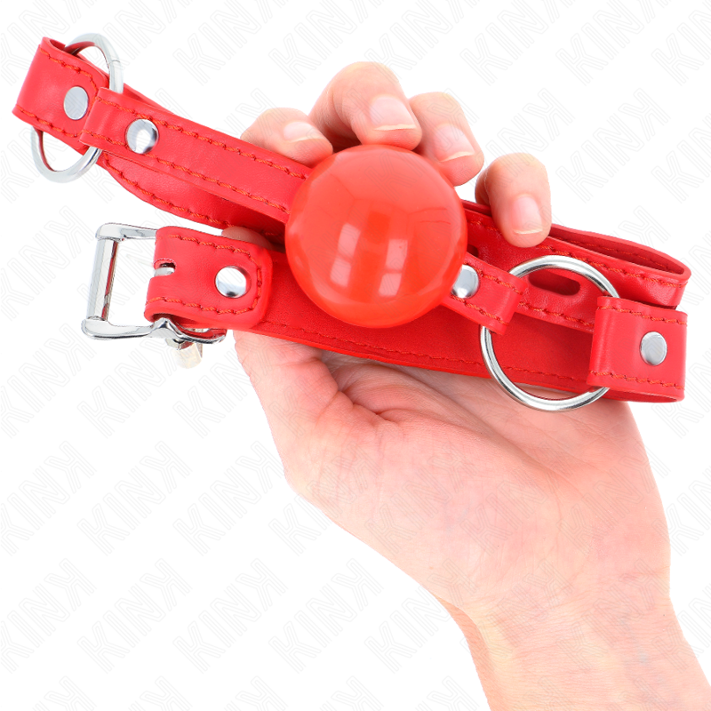 KINK - TPE BALL GAG 4 CM WITH ROJO LOCK 60 x 2 CM