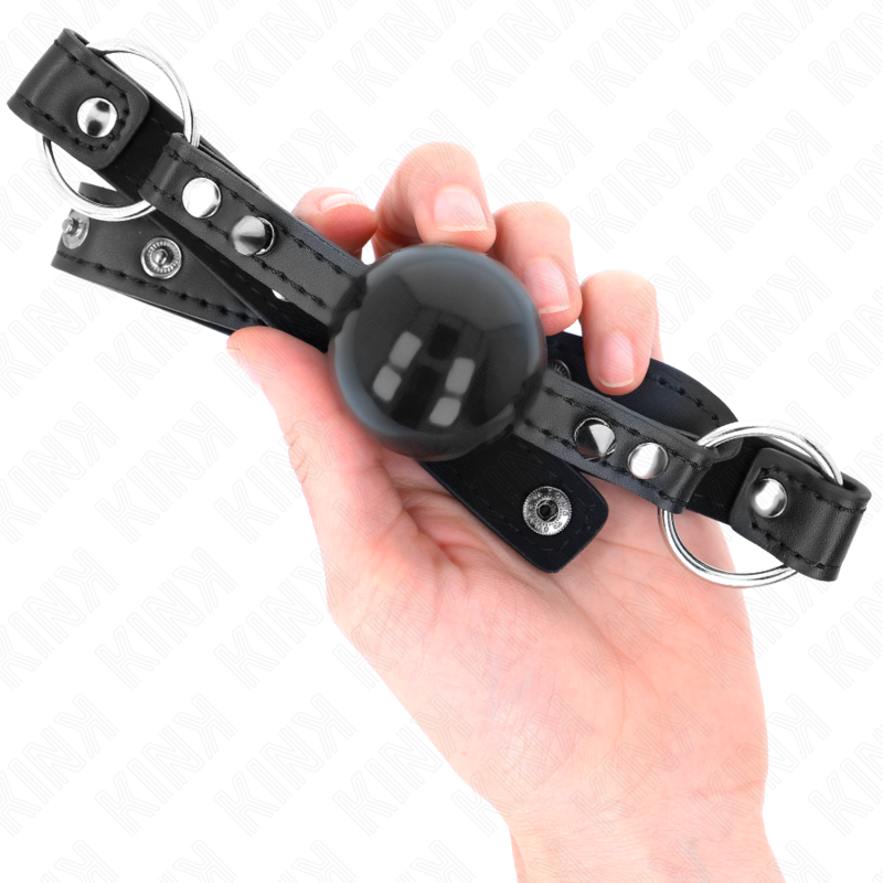 KINK - MORDAÇA DE BOLA DE 4 CM COM PONTA DE REBITE E TRAVA DE SNAP LOCK 65 x 2 CM