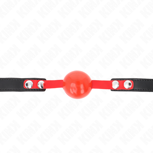 KINK - 4 CM SOFT TPE BALL GAG MODEL 4 60 x 2 CM ADJUSTABLE 37-52 CM