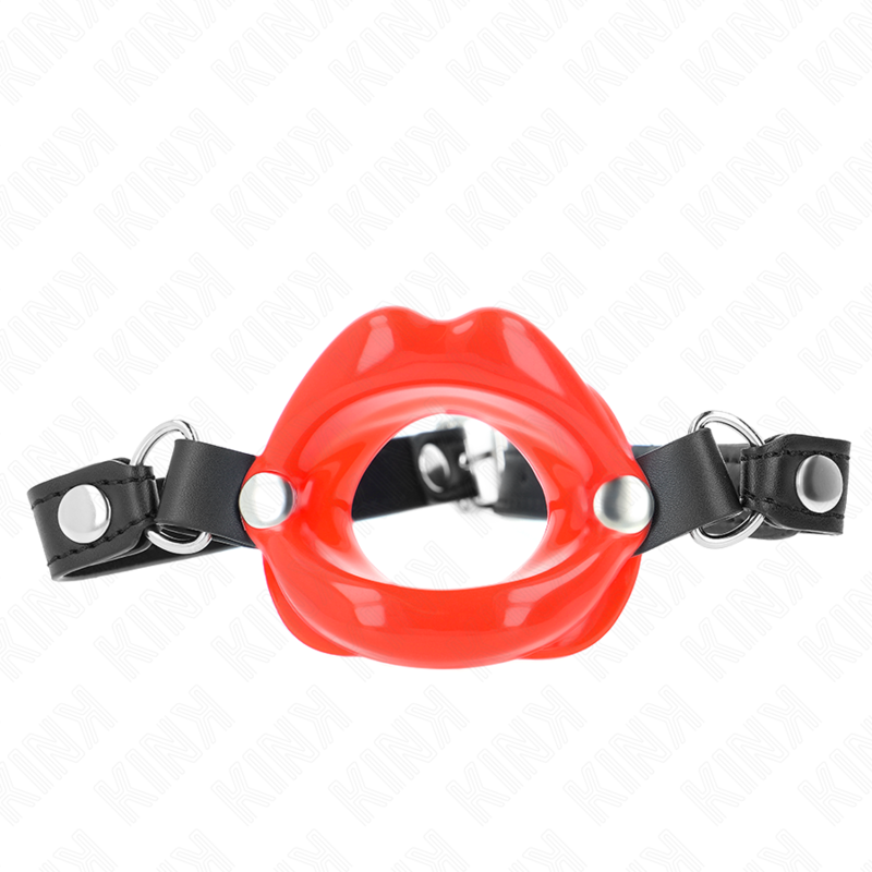 KINK - 8 CM LIP STICK WITH RED LEATHER STRAP 63 x 2 CM ADJUSTABLE 39-58 CM