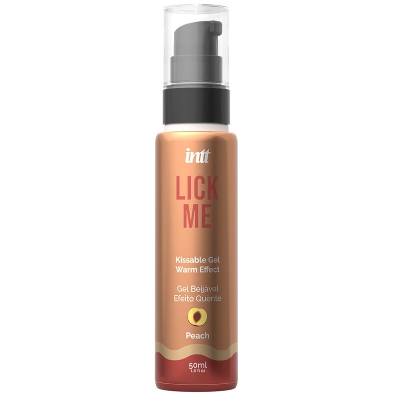 INTT - GEL COMESTÍVEL LICK ME PEACH COM EFEITO DE AQUECIMENTO