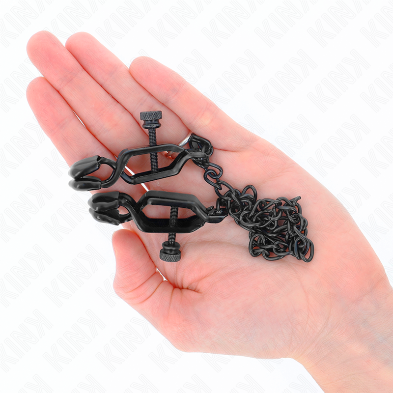 KINK - BLACK FLAT CHAIN METAL CLAMPS 30 CM