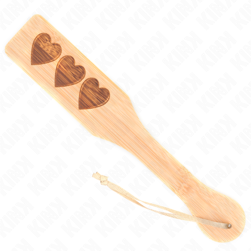 KINK - HEART DESIGN BAMBOO PALETTE 32 X 5.5 CM