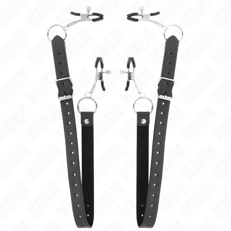 KINK - 4 ADJUSTABLE CLITORIS CLAMPS 34-48 CM
