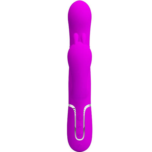 PRETTY LOVE - VIBRADOR TRIPLO MULTIFUNCIONAL CAMMY 4 EM 1 ROSA