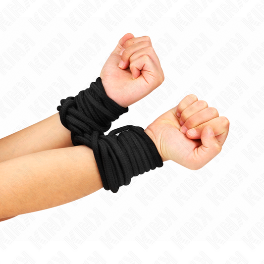 KINK - CORDA DE ALGODÃO PRETA DE 5 METROS