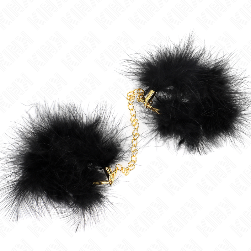 KINK - FEATHER CUFF BANGLE WITH GOLD CHAIN MODEL 0