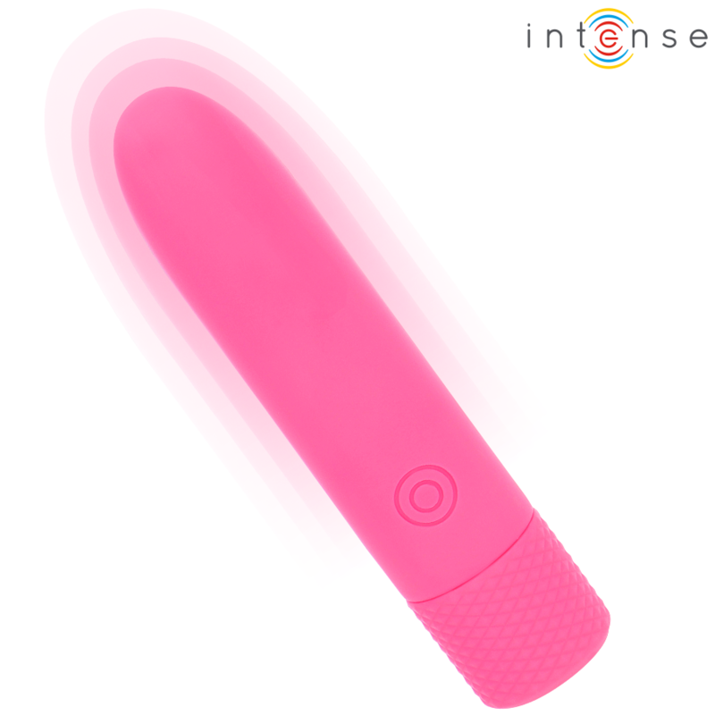 INTENSO - SYMONE USB RECARREGÁVEL VIBRANTE BULLET 8 VIBRAÇÕES ROSA 10 X 2,2 CM