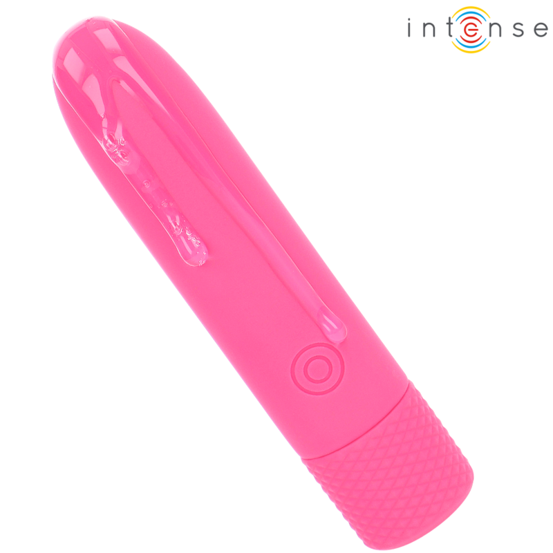 INTENSO - SYMONE USB RECARREGÁVEL VIBRANTE BULLET 8 VIBRAÇÕES ROSA 10 X 2,2 CM