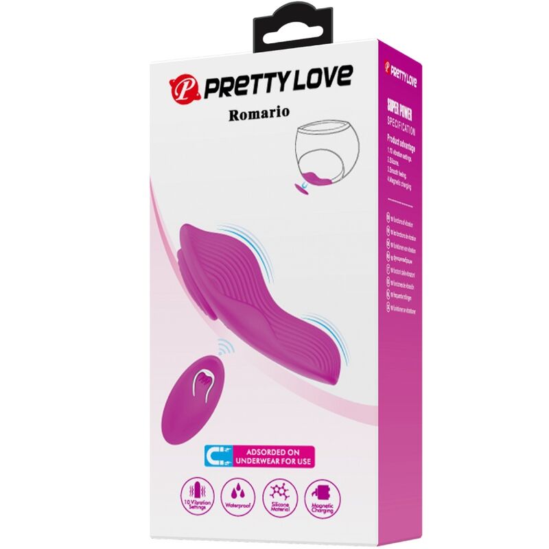 PRETTY LOVE - ESTIMULADOR DE CLITÓRIS COM CONTROLE REMOTO ROMARIO ROSA