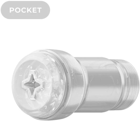KIIROO - FEEL POCKET STROKER CRYSTAL DA KIIROO TRANSPARENTE