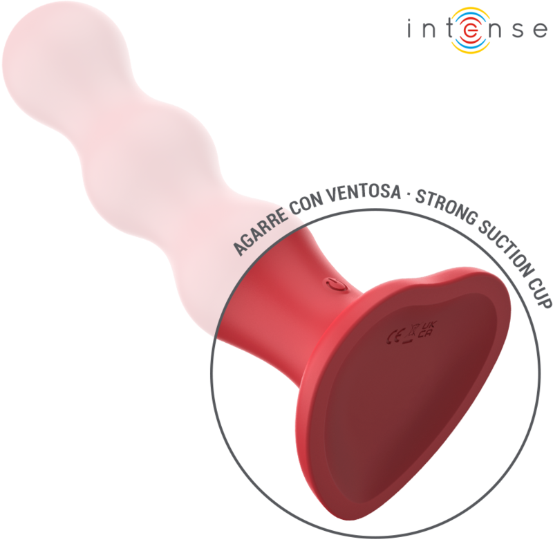 INTENSO - CODY VIBRADOR COM CONTROLE REMOTO DE VENTOINHA VERMELHO