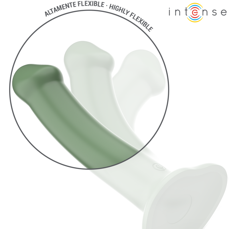 INTENSO - VIBRADOR BECCA COM VENTOSA 10 VIBRAÇÕES VERDE CONTROLE REMOTO
