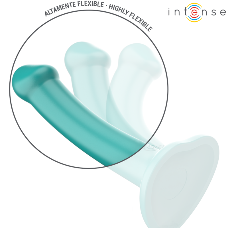 INTENSO - VIBRADOR KATIE COM VENTOSA 10 VIBRAÇÕES CONTROLE REMOTO AZUL