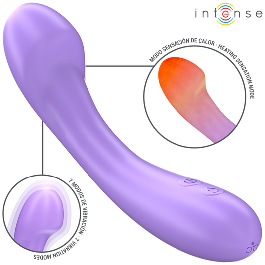 INTENSO - BECKY VIBRADOR DE AQUECIMENTO DE 19 CM 7 VIBRAÇÕES ROXO